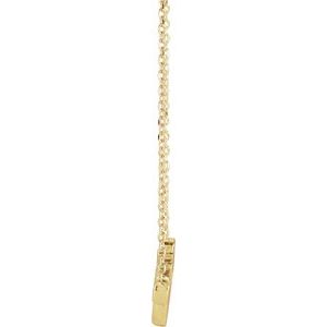 Extel Medium 14K Yellow Gold Womens Faith Charm Necklace