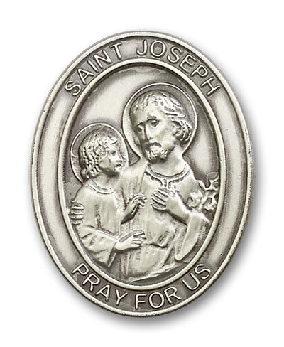 St. Joseph Auto Sun Visor Clip for Car Truck Driver, Antique Silver Finish, Made in USA