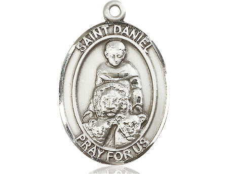 Extel Large Oval  Pewter St. Daniel Medal, Made in USA