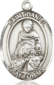 Extel Large Oval  Pewter St. Daniel Medal, Made in USA