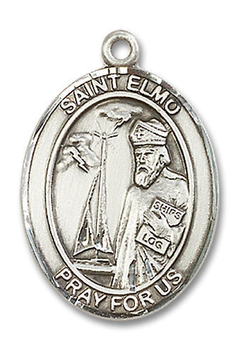 Extel Large Oval Sterling Silver St. Elmo Medal, Made in USA