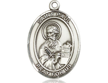 Extel Large Oval  Pewter St. Paul the Apostle Medal, Made in USA