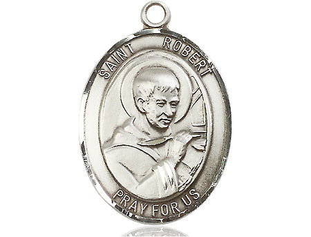 Extel Large Oval  Pewter St. Robert Bellarmine Medal, Made in USA