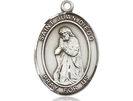 Extel Large Oval Pewter St. Juan Diego Medal, Made in USA