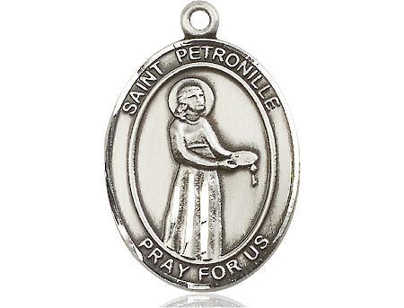 Extel Large Oval Pewter St. Petronille Medal, Made in USA