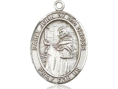 Extel Large Oval Pewter St. John of the Cross Medal, Made in USA