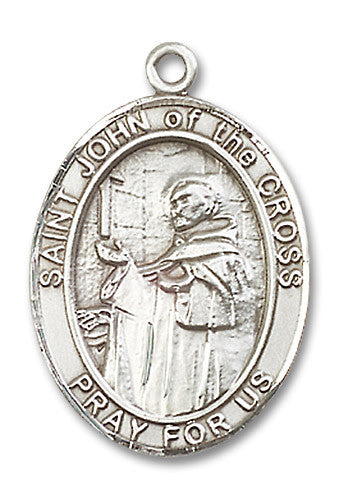 Extel Large Oval Sterling Silver St. John of the Cross Medal, Made in USA