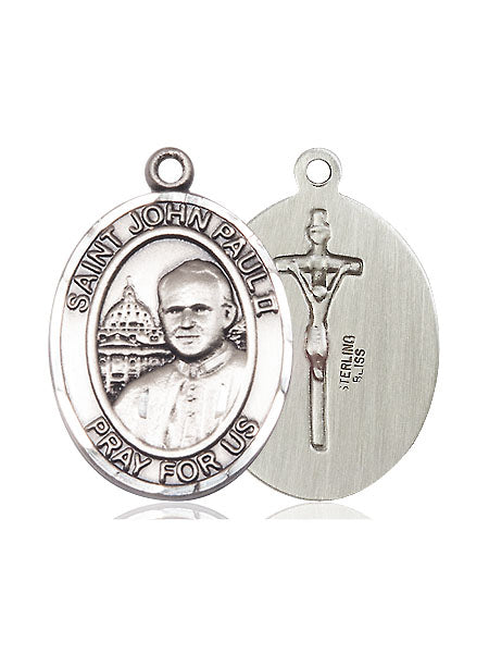 Extel Large Oval Pewter St. John Paul II Medal, Made in USA