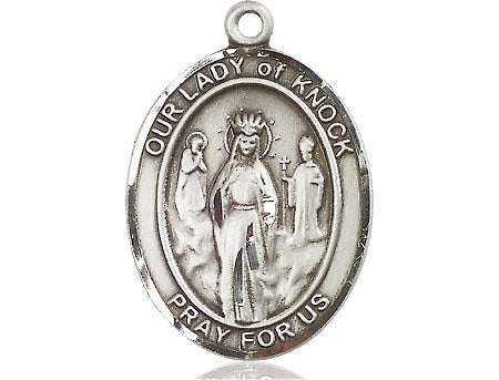 Extel Large Oval Pewter Our Lady of Knock Medal