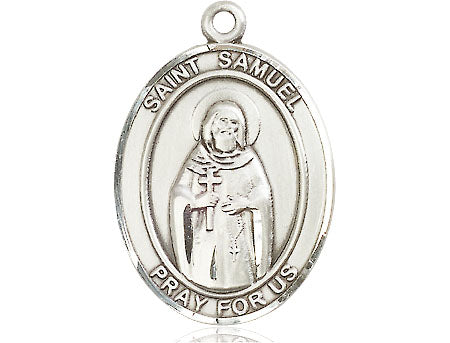 Extel Large Oval Pewter St. Samuel Medal, Made in USA