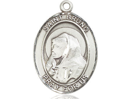 Extel Large Oval Pewter St. Bruno Medal, Made in USA