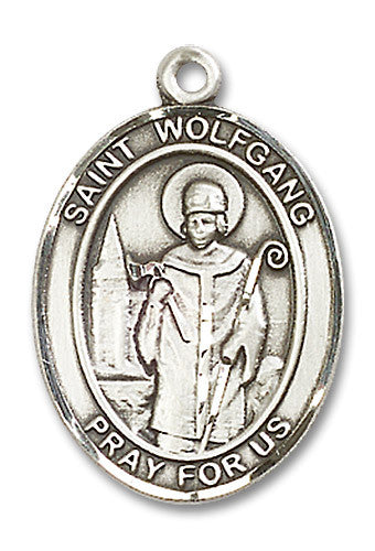 Extel Large Oval Sterling Silver St. Wolfgang Medal, Made in USA