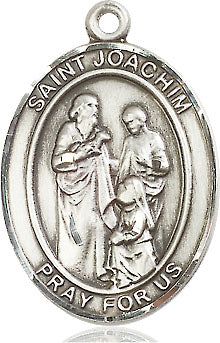 Extel Large Oval Sterling Silver St. Joachim Medal, Made in USA