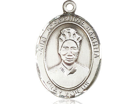 Extel Large Oval Pewter St. Josephine Bakhita Medal, Made in USA