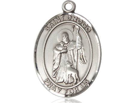 Extel Large Oval Pewter St. Drogo Medal, Made in USA