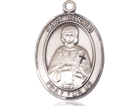 Extel Large Oval Pewter St. Gerald Medal, Made in USA