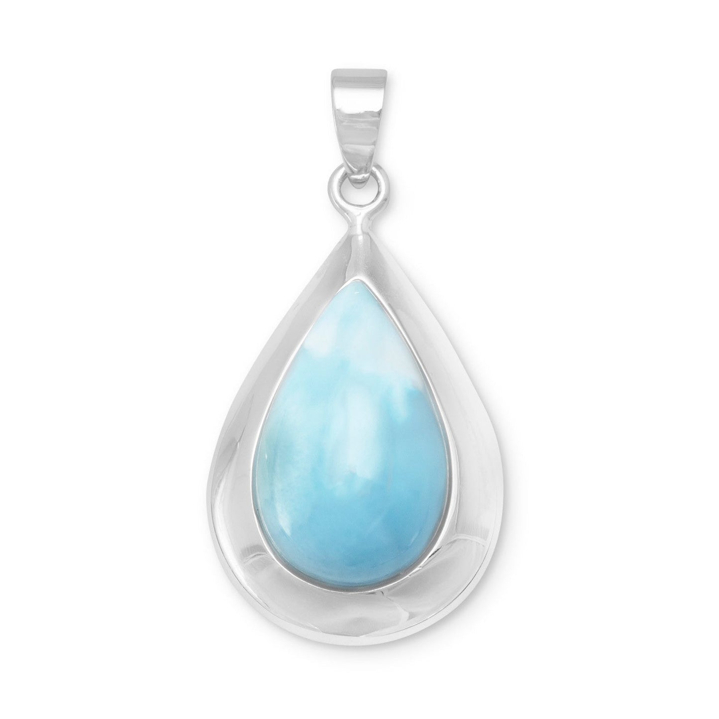 Extel Pear Shape Larimar Pendant