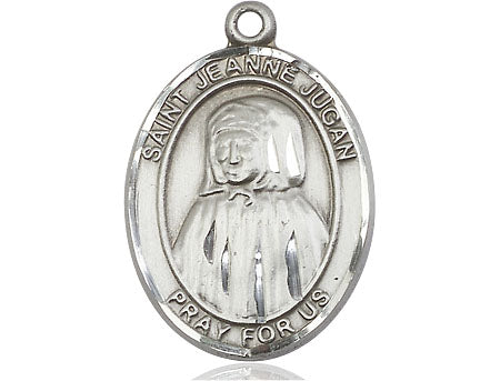 Extel Large Oval Pewter St. Jeanne Jugan Medal, Made in USA