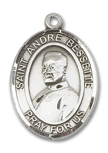 Extel Large Oval Sterling Silver St. Andre Bessette Medal, Made in USA