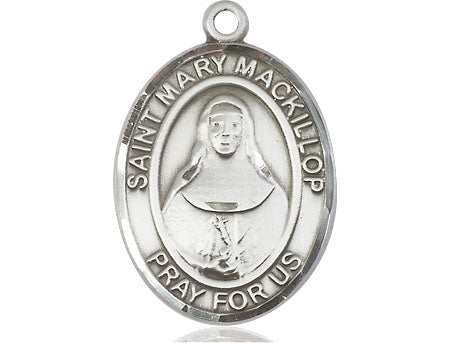 Extel Large Oval Pewter St. Mary Mackillop Medal, Made in USA