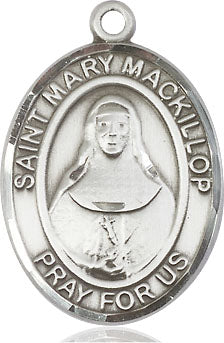 Extel Large Oval Pewter St. Mary Mackillop Medal, Made in USA