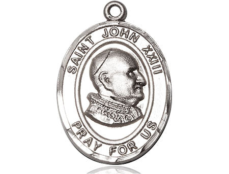 Extel Large Oval Pewter St. John XXIII Medal, Made in USA