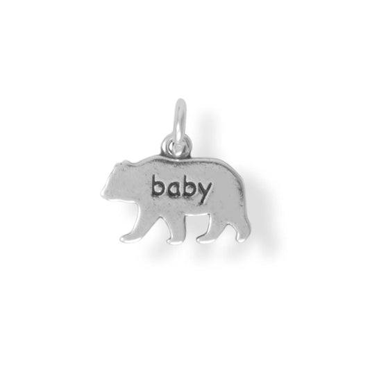 Extel Oxidized "baby" Bear Charm