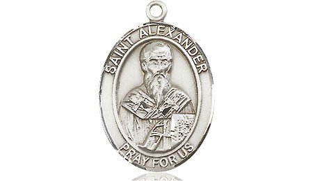 Extel Medium Oval Pewter St. Alexander Sauli Medal, Made in USA