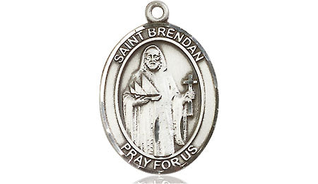 Extel Medium Oval Pewter St. Brendan the Navigator Medal, Made in USA