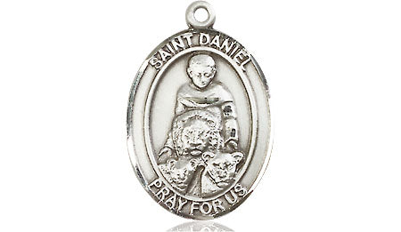 Extel Medium Oval Pewter St. Daniel Medal, Made in USA