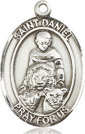 Extel Medium Oval Pewter St. Daniel Medal, Made in USA