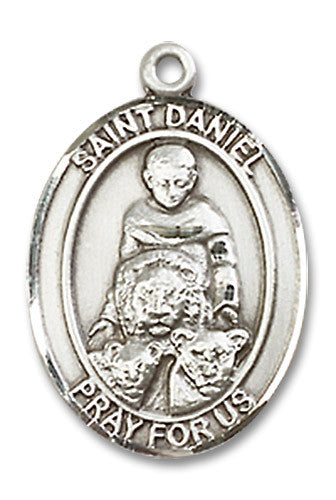 Extel Medium Oval Sterling Silver St. Daniel Medal, Made in USA