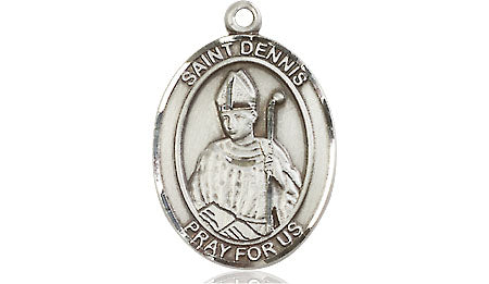 Extel Medium Oval Pewter St. Dennis Medal, Made in USA