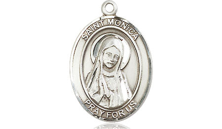 Extel Medium Oval Pewter St. Monica Medal, Made in USA