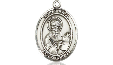 Extel Medium Oval Pewter St. Paul the Apostle Medal, Made in USA