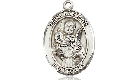 Extel Medium Oval Pewter St. Raymond Nonnatus Medal, Made in USA