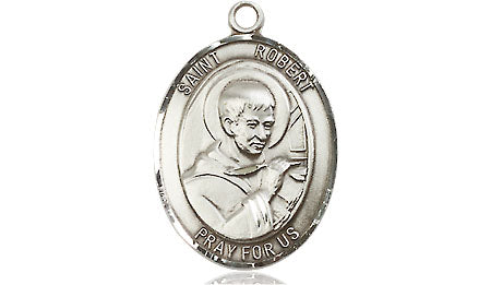 Extel Medium Oval Pewter St. Robert Bellarmine Medal, Made in USA