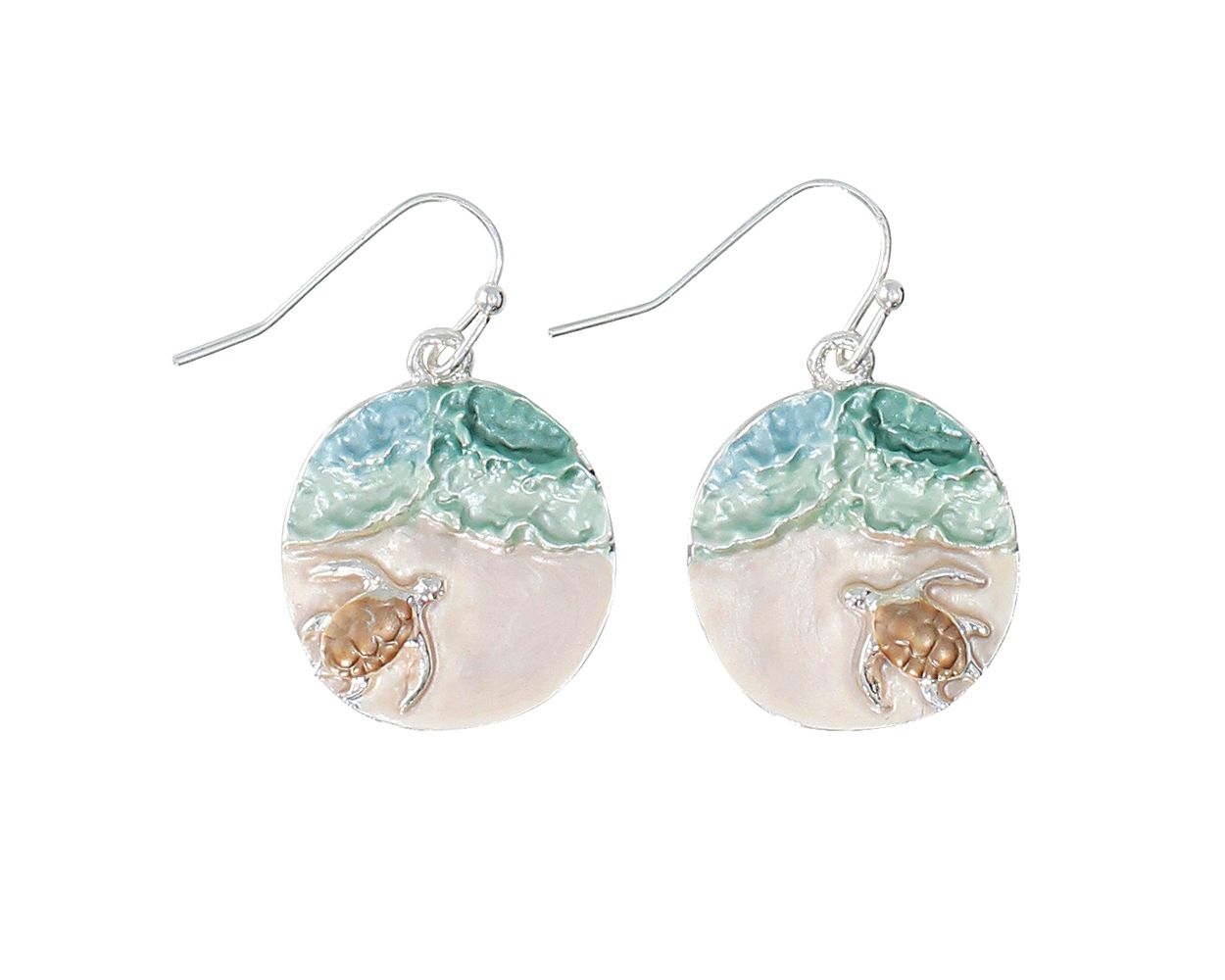 Periwinkle To The Sea Turtle Earrings