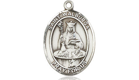 Extel Medium Oval Pewter St. Walburga Medal, Made in USA