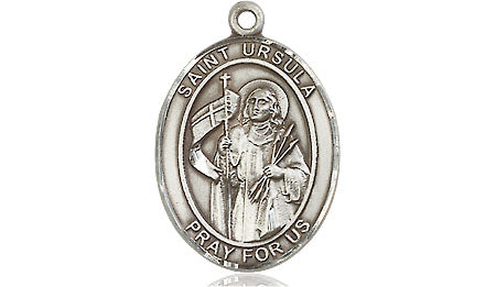 Extel Medium Oval Pewter St. Ursula Medal, Made in USA