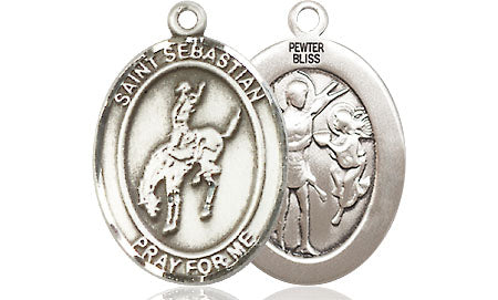 Gold Filled St. Sebastian / Fishing Pendant