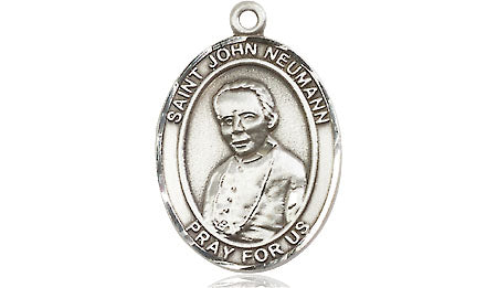 Extel Medium Oval Pewter St. John Neumann Medal, Made in USA