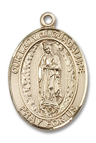 Extel Medium Oval 14kt Gold Filled Our Lady of Guadalupe Medal