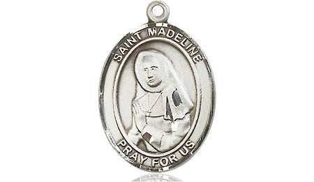 Extel Medium Oval Pewter St. Madeline Sophie Barat Medal, Made in USA