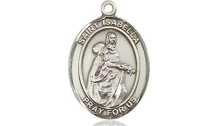 Extel Medium Oval Pewter St. Isabella of Portugal Medal, Made in USA