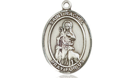 Extel Medium Oval Pewter St. Rachel Medal, Made in USA