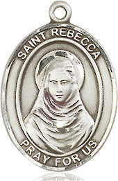 Extel Medium Oval Pewter St. Rebecca Medal, Made in USA