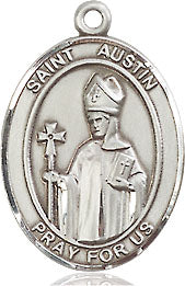 Extel Medium Oval Pewter St. Austin Medal, Made in USA