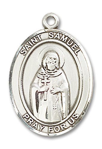 Extel Medium Oval Sterling Silver St. Samuel Medal, Made in USA