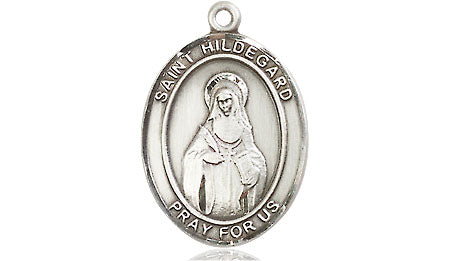 Extel Medium Oval Pewter St. Hildegard Von Bingen Medal, Made in USA